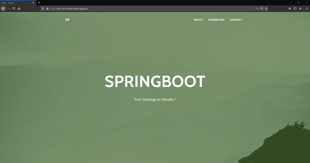 Host a SpringBoot app with database free on Heroku Heroku app running